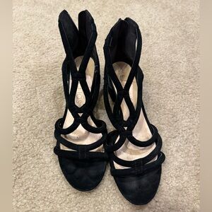Sole Society Black Strappy Heels